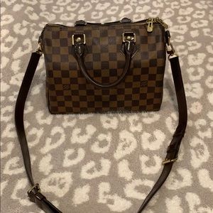Louis Vuitton Bandouliere Speedy 25 Damier Ebene